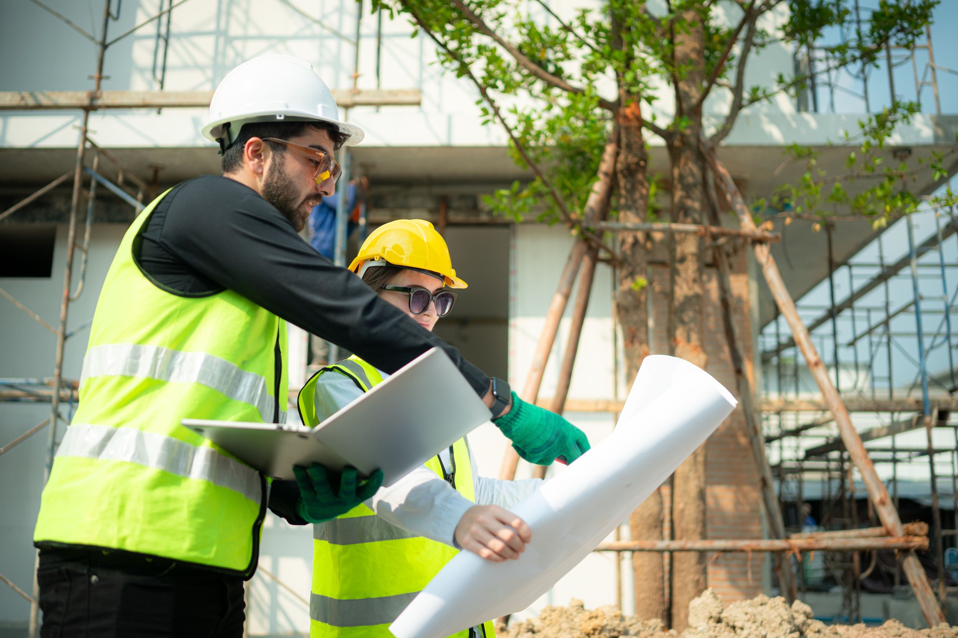 Portrait of architect and engineer with experience in multi-story building construction